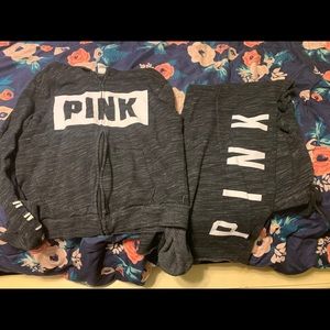 VS PINK HOODIE AND SWEATPANTS